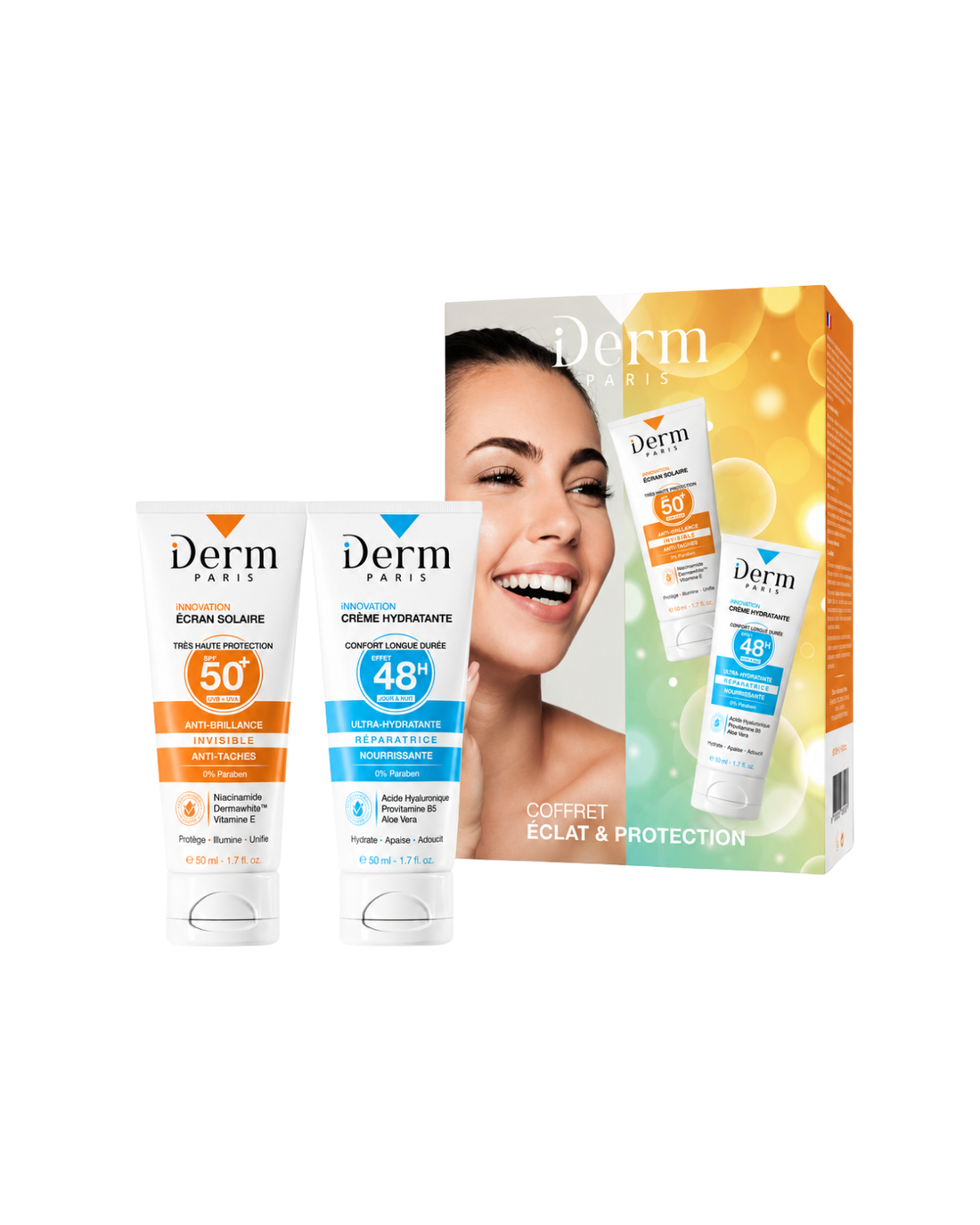 Coffret Éclat & Protection – 2 Soins Basics Jour & Nuit - Tous types de peau